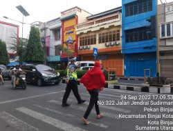 CIPTAKAN KAMSELTIBCAR YANG AMAN KONDUSIF GATUR RUTIN SORE HARI SAT LANTAS POLRES BINJAI