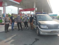ANTISIPASI KELANGKAAN BBM DAN ANTRIAN POLSEK BINJAI PATROLI SPBU