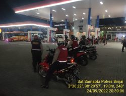 Sat Samapta Unit Pam Obvit Polres Binjai Patroli R-2 Malam Rutin Sasar Objek Vital
