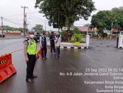 PAM CAR FREE DAY MINGGU PAGI PERSONEL GABUNGAN SAT POLRES BINJAI LAKSANAKAN PAM MELEKAT