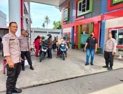SAT BINMAS POLRES BINJAI MELAKSANAKAN GIAT PREEMTIF ANTISIPASI DAMPAK KENAIKAN BAHAN BAKAR MINYAK (BBM) DI WILKUM POLRES BINJAI