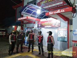 Sat Samapta Unit Pam Obvit Polres Binjai Patroli R-2 Malam Rutin Sasar Objek Vital Cipta Kondisi Aman Kondusif