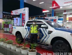 PATROLI BLUE LIGHT SAT LANTAS POLRES BINJAI ANTISIPASI KEMACETAN SASAR SPBU