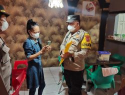 Gelar Yustisi Malam Polsek Binjai Kota Imbau Masyarakat Patuh Prokes