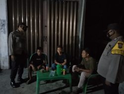 SASAR CAFÉ WARKOP AJAK PATUHI PROKES GELAR OPERASI YUSTISI MALAM POLSEK SEI BINGAI