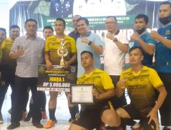 KAPOLRES BINJAI HADIRI PENUTUPAN TURNAMEN FUTSAL DANDIM 0203 LKT CUP