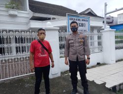 PAM GEREJA MINGGU RUTIN POLRES BINJAI DAN JAJARAN POLSEK BERIKAN KENYAMANAN UMAT KRISTIANI UNTUK MELAKSANAKAN IBADAH