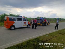 POLRES BINJAI GELAR PATROLI BERSAMA ANTISIPASI BALAP LIAR DAN KNALPOT BLONG