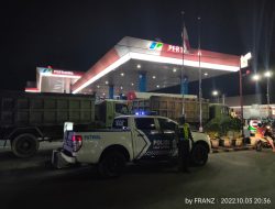 UNIT PATROLI SAT LANTAS GIAT KRYD MONITORING SEKITARAN SPBU ANTISIPASI ANTRIAN DAN PENYALAHGUNAAN BBM