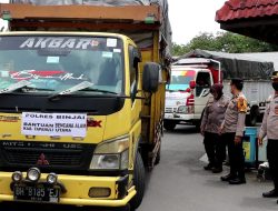 POLRES BINJAI BERANGKATKAN BANTUAN TERDAMPAK GEMPA DI TAPANULI UTARA