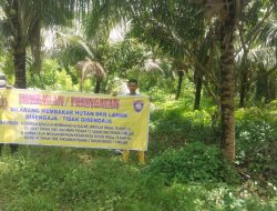 MELALUI BHABINKAMTIBMAS TERUS GENCARKAN IMBAUAN CEGAH KARHUTLA DI WILAYAHNYA