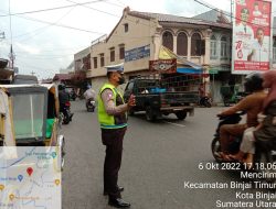 CIPTAKAN KAMSELTIBCAR YANG KONDUSIF PADAT SORE SAT LANTAS POLRES BINJAI