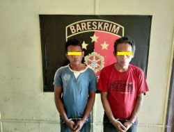 UNIT RESKRIM POLSEK BINJAI BARAT POLRES BINJAI AMANKAN 2 ORANG PELAKU PENCURIAN 23 UNIT BATTERAY BEKAS