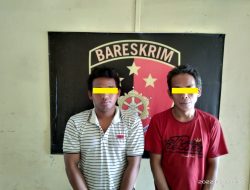 POLSEK BINJAI BARAT POLRES BINJAI AMANKAN 2 ORANG PELAKU PENCURIAN PAGAR BESI