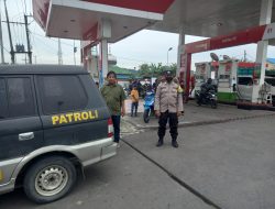 MONITORING POLSEK BINJAI KETERSEDIAAN BBM DI SPBU YANG BERADA DI WILAYAH NYA