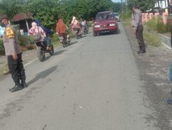 OPERASI YUSTISI PAGI INI DEPAN MAKO POLSEK INGATKAN PENGGUNA JALAN PATUHI PROKES