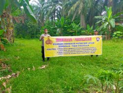 MONITORING PENCEGAHAN  KARHUTLA DI DESA BINAAN NYA, MELALUI EDUKASI BHABINKAMTIBMAS KELURAHAN BANDAR SENEMBAH POLSEK BINJAI BARAT