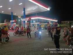 MONITORING SEPUTARAN KOTA BINJAI PATROLI MALAM HARI RUTIN SASAR OBJEK VITAL SAT SAMAPTA MELALUI UNIT PAM OBVIT POLRES BINJAI