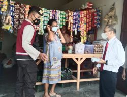 POLSEK BINJAI UTARA GABUNGAN UNIT SAMBANGI MASYARAKAT SERTA SOSIALISASI PROKES