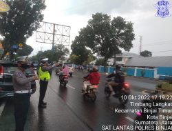 STRONG POINT CIPTAKAN KAMSELTIBCAR AMAN KONDUSIF PADAT SORE SAT LANTAS POLRES BINJAI