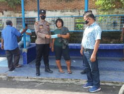 SASAR TERMINAL KOTA BINJAI PENDISIPLINAN  PROTOKOLER KESEHATAN DAN PEMBERIAN MASKER GRATIS MELALUI OPERASI YUSTISI UNIT PATROLI POLSEK BINJAI TIMUR