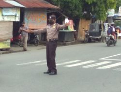 ANTISIPASI ARUS LALU LINTAS STRONG POINT POS PADAT SORE POLSEK BINJAI SELATAN