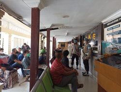 SIE PROPAM POLRES BINJAI PERKETAT PROKES COVID-19 SAAT MASUK KE MAKO