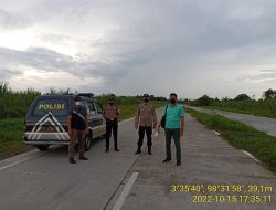 SASAR BALAP LIAR DAN KEJAHATAN 3C POLSEK BINJAI TIMUR LAKUKAN PATROLI SEPUTARAN JALAN BARU MAKALONA
