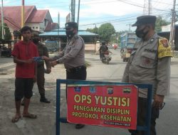 PATROLI POLSEK BINJAI TIMUR BERIKAN EDUKASI KAMTIBMAS DAN DISIPLIN PROKES KEPADA WARGA DI TERMINAL