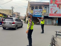 PADAT SORE CIPTAKAN KAMSELTIBCAR AMAN KONDUSIF STRONG POINT SAT LANTAS POLRES BINJAI