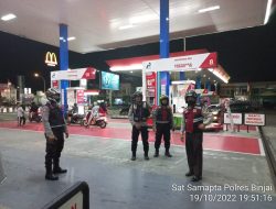 PATROLI R-2 PAM OBVIT POLRES BINJAI SASAR OBJEK VITAL DI KEWILAYAHAN