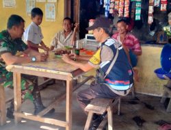 SAMBANGI WARGA BINAAN, BHABINKAMTIBMAS  BERSAMA BABINSA SOSIALISASI RADIKALISME