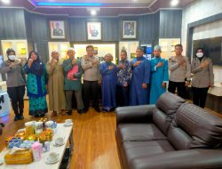 KAPOLRES BINJAI MENERIMA AUDENSI  PANITIA HARI SANTRI NASIONAL TAHUN 2022 KOTA BINJAI