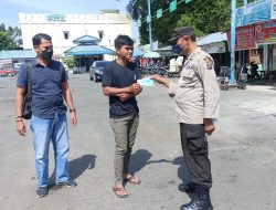 HIMBAUAN KAMTIBMAS DAN DISIPLIN PROKES SASAR TERMINAL PATROLI DIALOGIS POLSEK BINJAI TIMUR