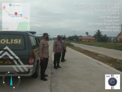PATROLI SEPUTARAN JALAN BARU MAKALONA WILKUM POLSEK BINJAI TIMUR ANTISIPASI BALAP LIAR, KNALPOT BLONG DAN 3C