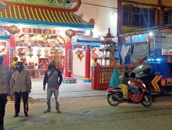 CEGAH ANGKA KRIMINALITAS , POLSEK BINJAI BARAT GELAR PATROLI MALAM