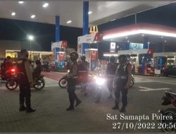 ANTISIPASI TERJADINYA TINDAK KEJAHATAN PATROLI MALAM HARI PAM OBVIT POLRES BINJAI SASAR OBJEK VITAL DI WILKUM POLRES BINJAI