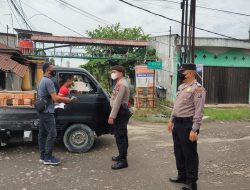 Polsek Binjai Barat Gelar Ops Yustisi Pada Pagi Hari Di Depan Mako Polsek
