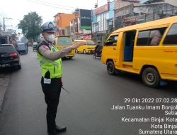 Jaga Ketertiban di Jalan Raya, Satlantas Laksanakan Gatur Pagi