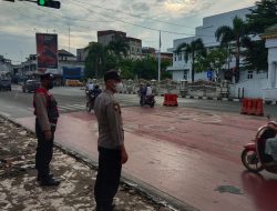 Personil Polsek Binjai Kota Laksanakan Gatur Pagi, Pantau Situasi Kamseltibcarlantas
