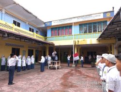 Kanit Pam Obvit Polres Binjai Jadi Pembina Upacara Bendera di Sekolah