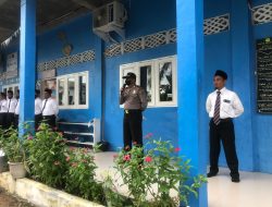 Kasium Polres Binjai Jadi Pembina Upacara Bendera di Sekolah