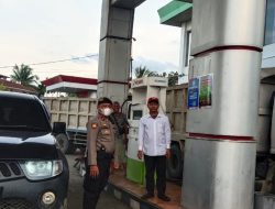 ANTISIPASI KELANGGKAAN BBM DAN ANTRIAN UNIT PATROLI POLSEK BINJAI BARAT MONITORING KE SPBU