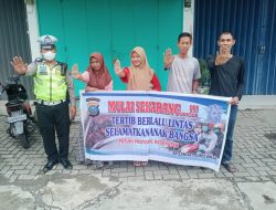 Satlantas Polres Binjai Sosialisasikan Kampanye Kesadaran Tertib Berlalulintas