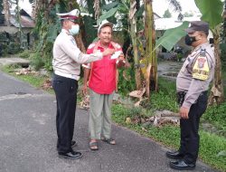 Personil Polsek Binjai Kota melakukan Patroli R4 dan himbauan mengenai covid 19 di Wilkum Polsek Binjai Kota