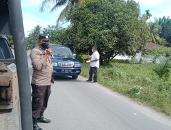 Kegiatan rutin Oprasi Yustisi yang dilaksanakan personel Polsek Selesai guna mencegah penyebaran virus corona di wilayah masyarakat kec selesai