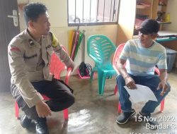 Polsek Binjai Timur melaksanakan kegiatan himbauan Pemerintah kepada warga masyarakat dan menyampaikan pesan kamtibmas