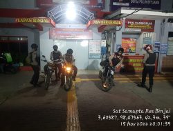 Personil Sat Samapta Polres Binjai Melaksanakan Patroli