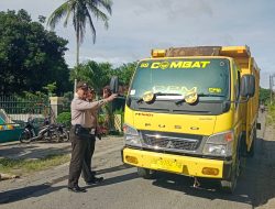 Polsek sei Bingei melaksanakan kegiatran rutin menyampaiakn himbauan tebntang pencegahan virus covid-19 serta bagi masker