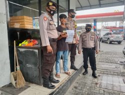 Polsek Binjai Barat laksanakan Pencegahan Penyebaran Virus Corona (Covid 19) sekaligus pembagian Masker gratis